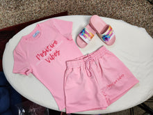 Load image into Gallery viewer, Positive Vibes Shirt/Short Set