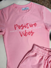 Load image into Gallery viewer, Positive Vibes Shirt/Short Set