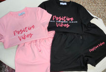 Load image into Gallery viewer, Positive Vibes Shirt/Short Set