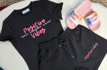 Load image into Gallery viewer, Positive Vibes Shirt/Short Set