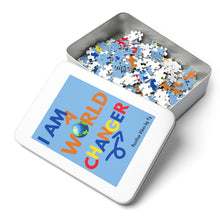 Load image into Gallery viewer, "I Am A World Changer" Puzzle (252 Piece) Blue