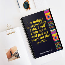 Load image into Gallery viewer, Uniquely Inspired Spiral Notebook - Ruled Line
