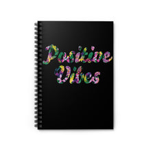 Load image into Gallery viewer, Positive Vibes Spiral Notebook - Ruled Line (Black)