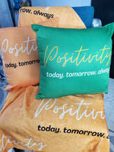 Load image into Gallery viewer, Positivity Pillow & Throw Set