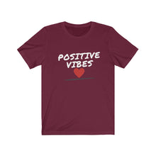 Load image into Gallery viewer, Graphic T-Shirt - Positive Vibes Heart (Unisex)