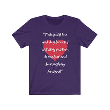 Load image into Gallery viewer, Graphic T-Shirt - Today, Good Day, Gold Heart (Unisex)