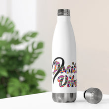 Load image into Gallery viewer, Positive Vibes Water Bottle Heart (20 oz)