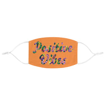 Load image into Gallery viewer, Positive Vibes Snug-Fit Face Mask (Orange)