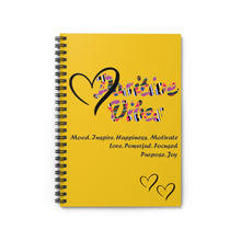 Load image into Gallery viewer, Uniquely Inspired Spiral Notebook - Ruled Line (Yellow)