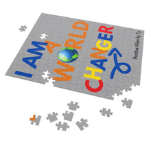 Load image into Gallery viewer, "I Am A World Changer" Puzzle (252 Piece) Gray