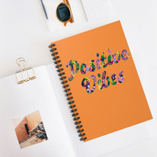 Load image into Gallery viewer, Positive Vibes Notebook - Ruled Line (Orange)
