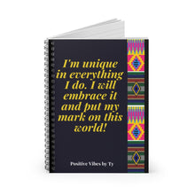 Load image into Gallery viewer, Uniquely Inspired Spiral Notebook - Ruled Line