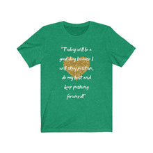 Load image into Gallery viewer, Graphic T-Shirt - Today, Good Day, Gold Heart (Unisex)
