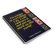 Load image into Gallery viewer, Uniquely Inspired Spiral Notebook - Ruled Line