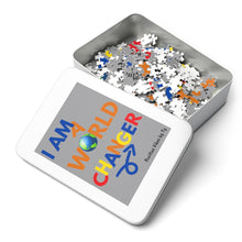 Load image into Gallery viewer, "I Am A World Changer" Puzzle (252 Piece) Gray