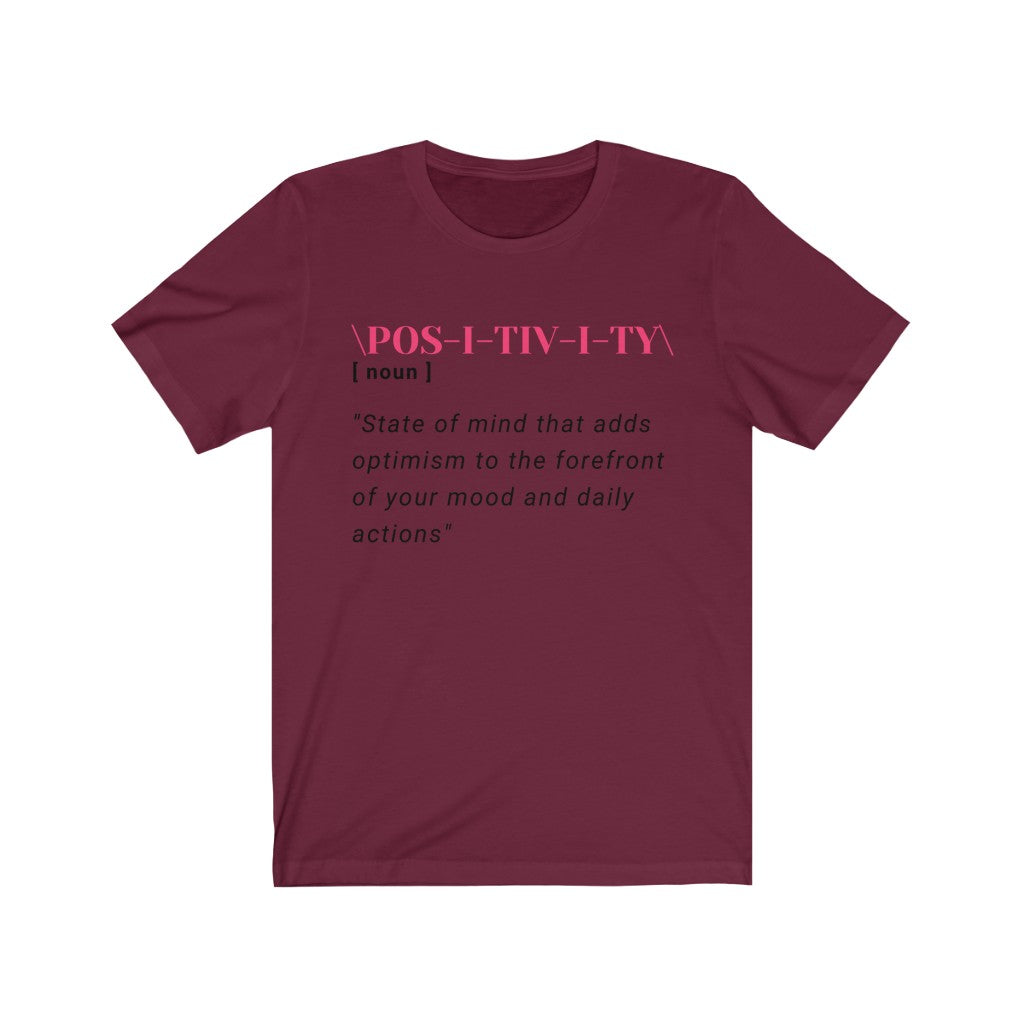 Graphic T-Shirt - Positivity in Pink (Unisex)