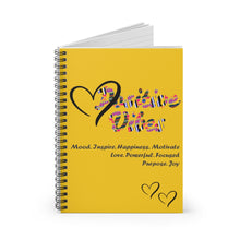 Load image into Gallery viewer, Uniquely Inspired Spiral Notebook - Ruled Line (Yellow)