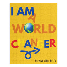 Load image into Gallery viewer, "I Am A World Changer" Puzzle (252 Piece) Yellow