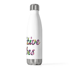 Load image into Gallery viewer, Positive Vibes Floral Water Bottle (20 oz)
