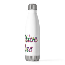 Load image into Gallery viewer, Positive Vibes Floral Water Bottle (20 oz)