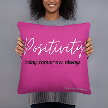Load image into Gallery viewer, Positivity Pillow (Pink)