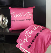Load image into Gallery viewer, Positivity Pillow & Throw Set