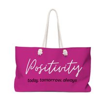 Load image into Gallery viewer, Positivity Beach Tote (Pink)
