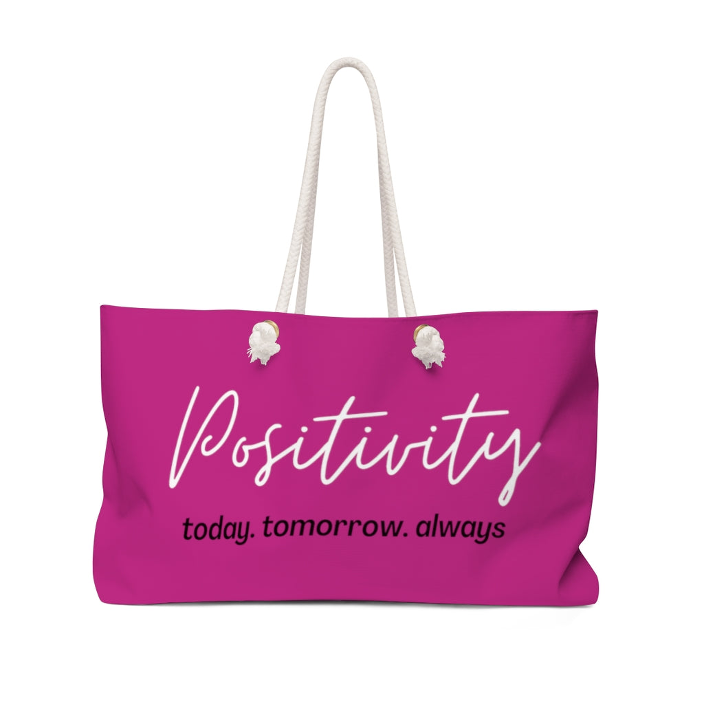 Positivity Beach Tote (Pink)