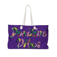 Load image into Gallery viewer, Positive Vibes Weekend Tote Bag (Purple)