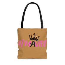 Load image into Gallery viewer, I'm A Vibe Tote Bag (Tan)