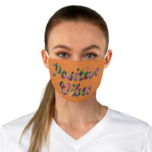 Load image into Gallery viewer, Positive Vibes Snug-Fit Face Mask (Orange)