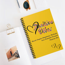 Load image into Gallery viewer, Uniquely Inspired Spiral Notebook - Ruled Line (Yellow)