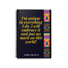 Load image into Gallery viewer, Uniquely Inspired Spiral Notebook - Ruled Line