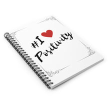 Load image into Gallery viewer, I Love Positivity Spiral Notebook - Ruled Line