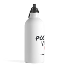 Load image into Gallery viewer, Positive Vibes Heart Stainless Steel Water Bottle (14 oz)