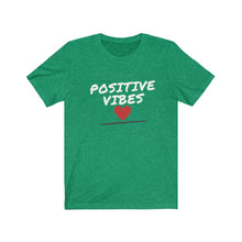 Load image into Gallery viewer, Graphic T-Shirt - Positive Vibes Heart (Unisex)