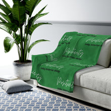 Load image into Gallery viewer, Positivity Throw Blanket (Green)