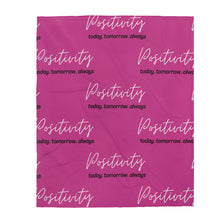 Load image into Gallery viewer, Positivity Throw Blanket (Pink)