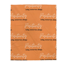 Load image into Gallery viewer, Positivity Throw Blanket (Orange)
