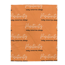 Load image into Gallery viewer, Positivity Throw Blanket (Orange)