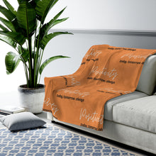 Load image into Gallery viewer, Positivity Throw Blanket (Orange)