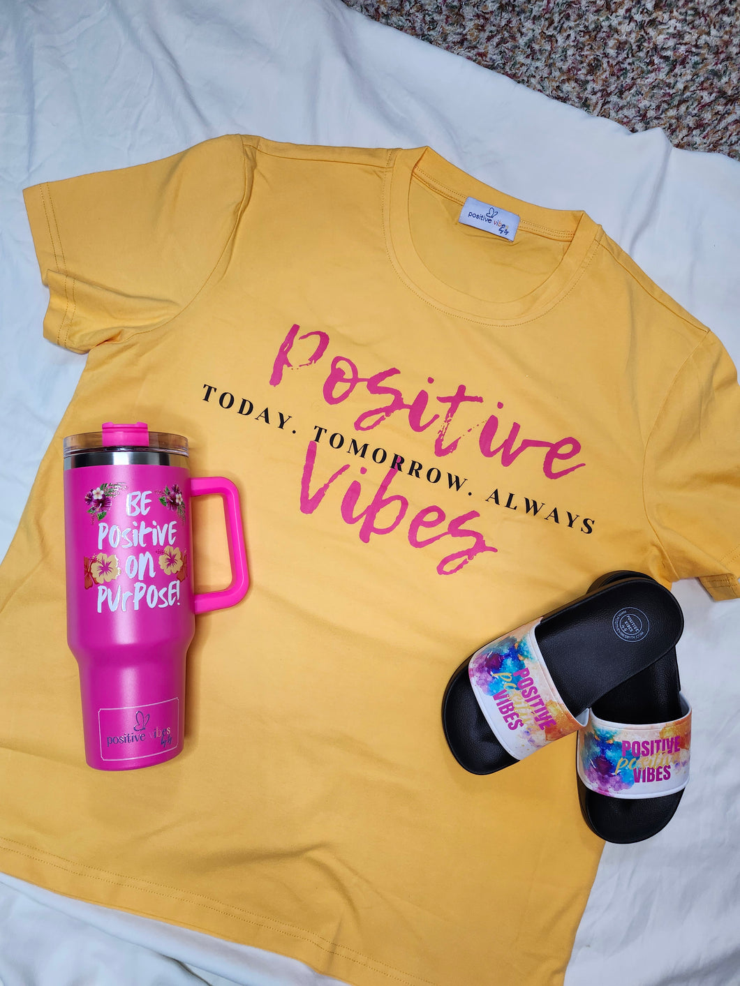 Graphic T-Shirt - Positive Vibes Today (Unisex)
