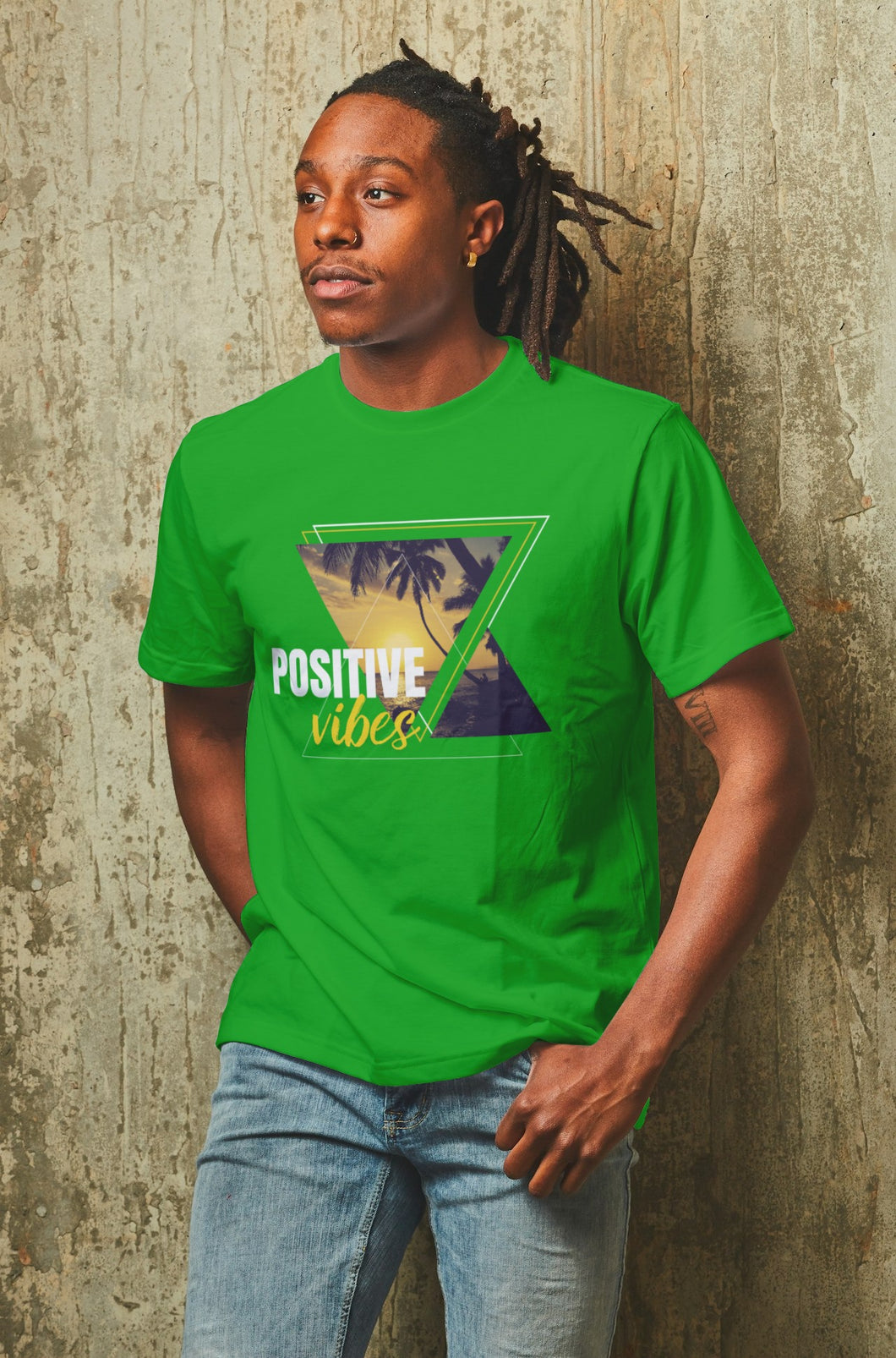 *Positive Vibes Island Vibes (Green) T-Shirt