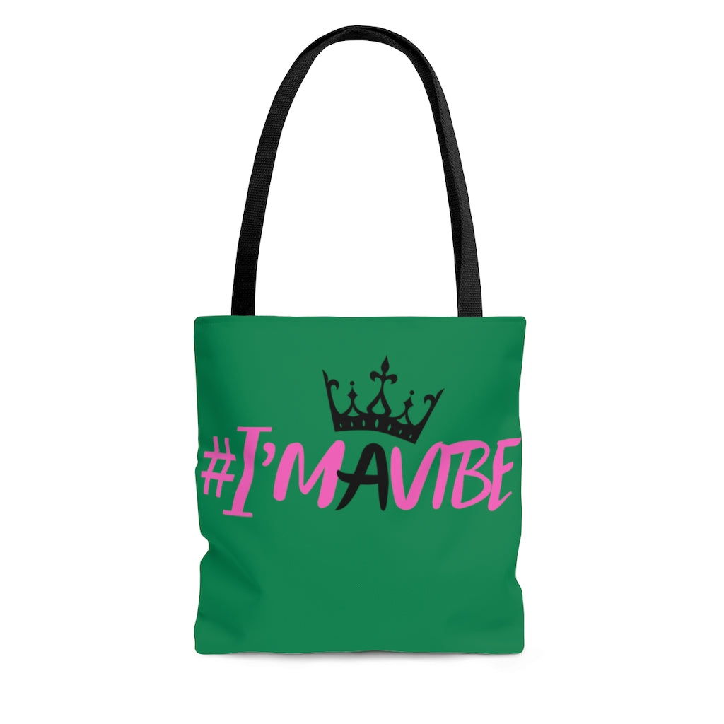 I'm A Vibe Tote Bag  (Green)