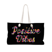 Load image into Gallery viewer, Positive Vibes Beach Tote (Black)
