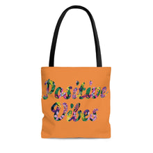 Load image into Gallery viewer, Positive Vibes Tote Bag (Orange)
