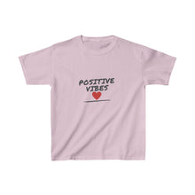 Load image into Gallery viewer, Graphic T-Shirt - Positive Vibes Heart (Youth)
