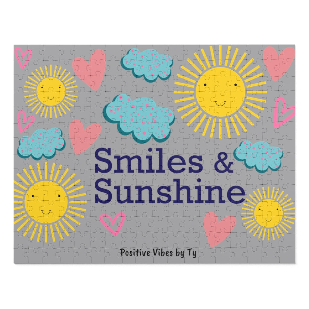 Smiles & Sunshine Puzzle (252 Piece) Gray