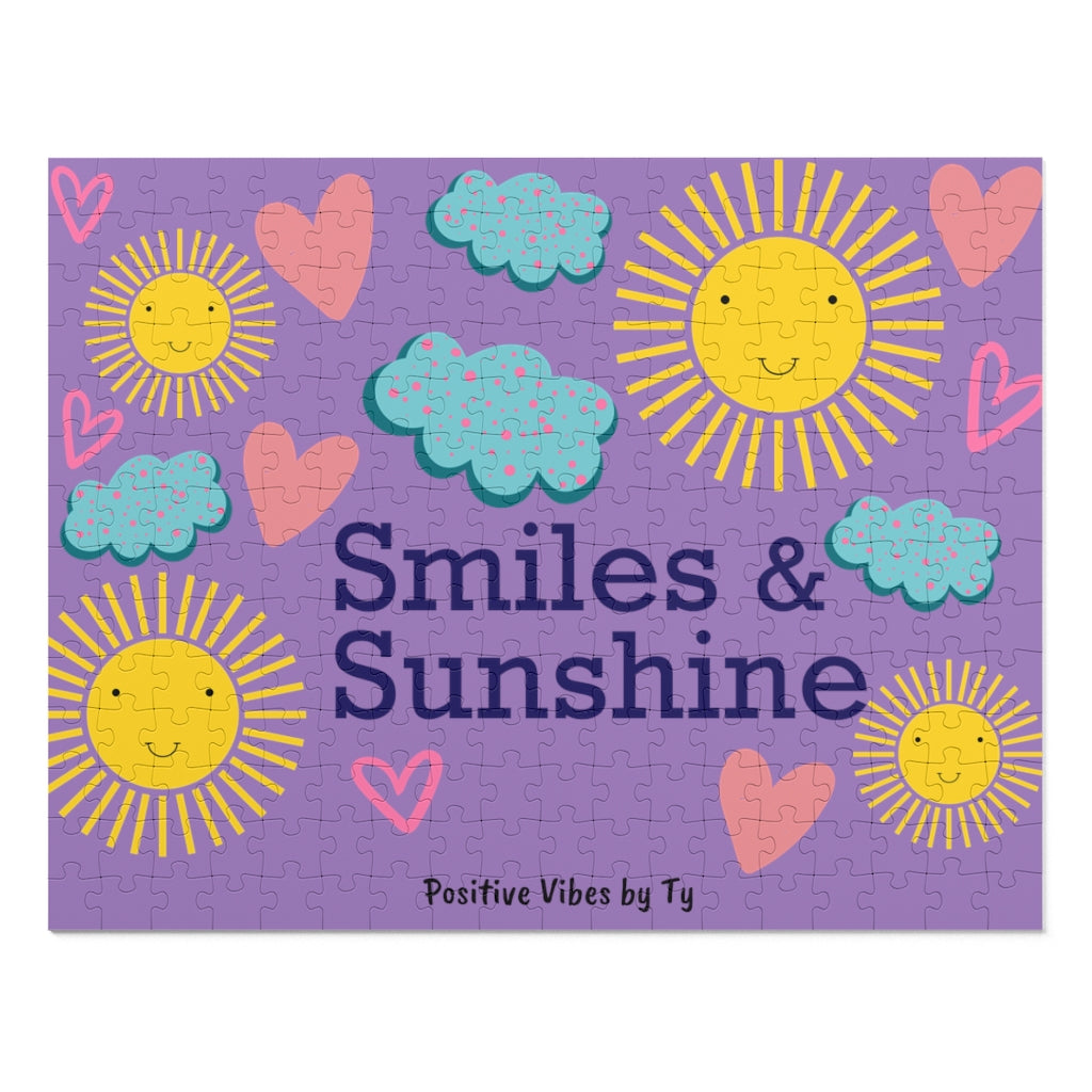 Smiles & Sunshine Puzzle (252 Piece) Purple