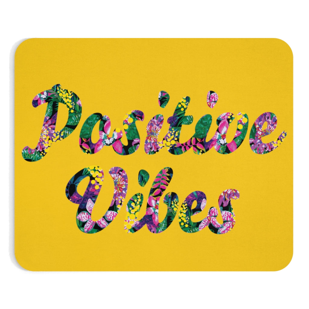 Positive Vibes Mousepad (Yellow)